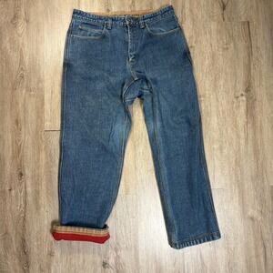 Duluth Fleece Lined Jeans Mens Size 34x30 Flex Ballroom Denim Pants